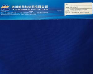 涤棉染色面料TC  帆布 85/15 21+21x10 68x38 260GSM